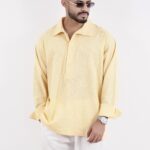 100% Italian Linen Set - Half Button