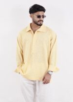 100% Italian Linen Set - Half Button