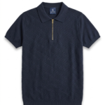 Zipper Knitted Polo