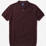 Zipper Knitted Polo