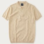 Zipper Knitted Polo