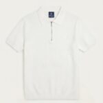 Zipper Knitted Polo