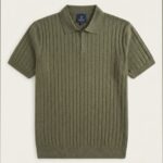 V Neck Knitted Polo
