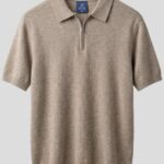 Zipper Knitted Polo