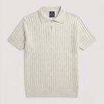 V Neck Knitted Polo