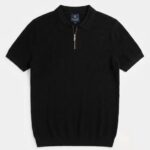 Zipper Knitted Polo