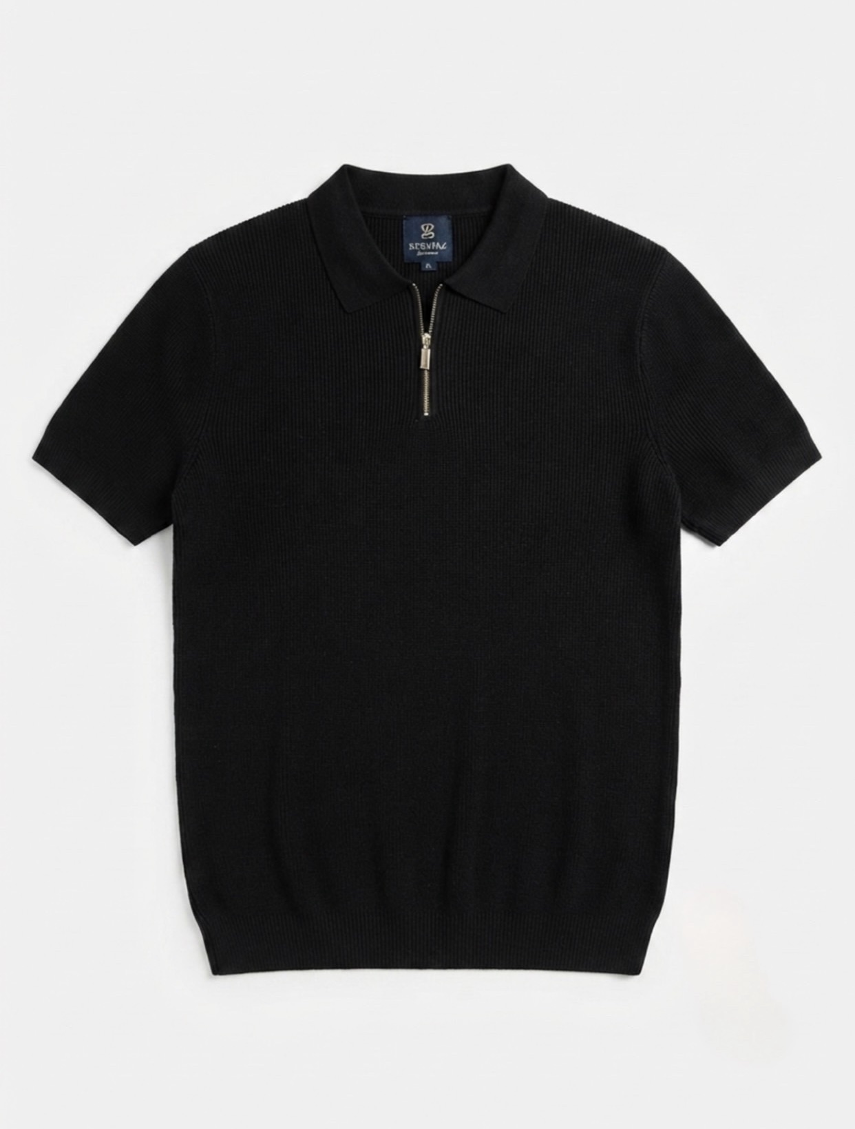 img_5274 Zipper Knitted Polo - Image 1