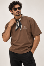 Scarf Neck Oversized T-Shirt